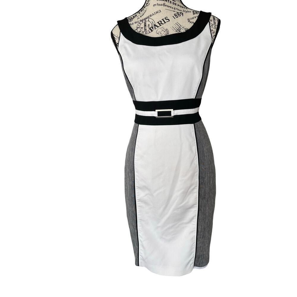 White House Black Market Bodycon Sleeveless Midi Dress